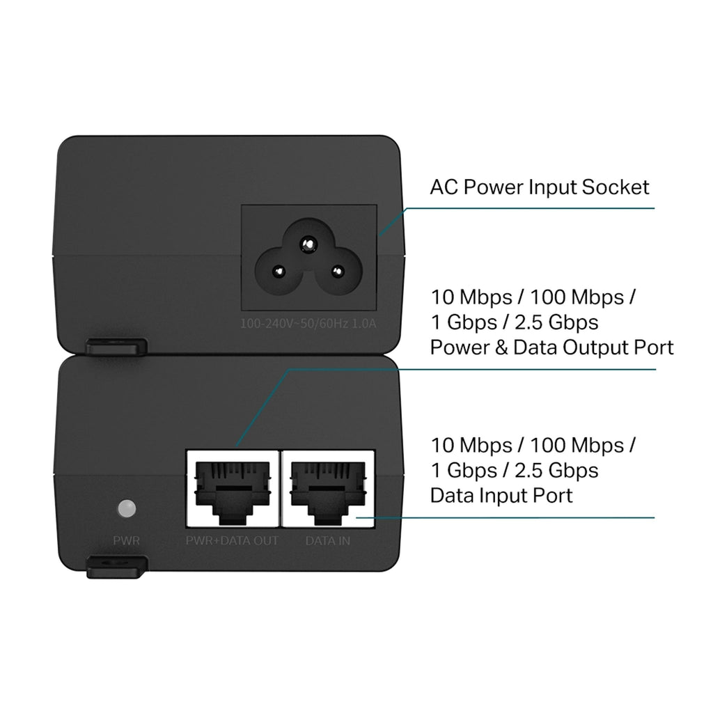 TP-Link POE260S 2.5G PoE+ Injector ds:bb732b22