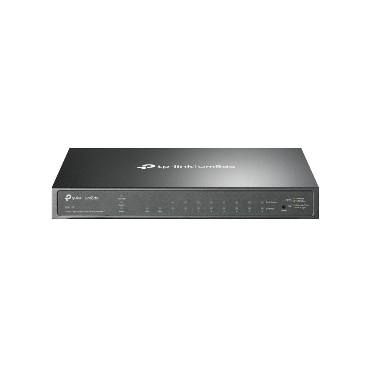 TP-Link SG2210P 8-Port Gigabit Smart PoE Switch with 2 SFP Slots ds:ad075437