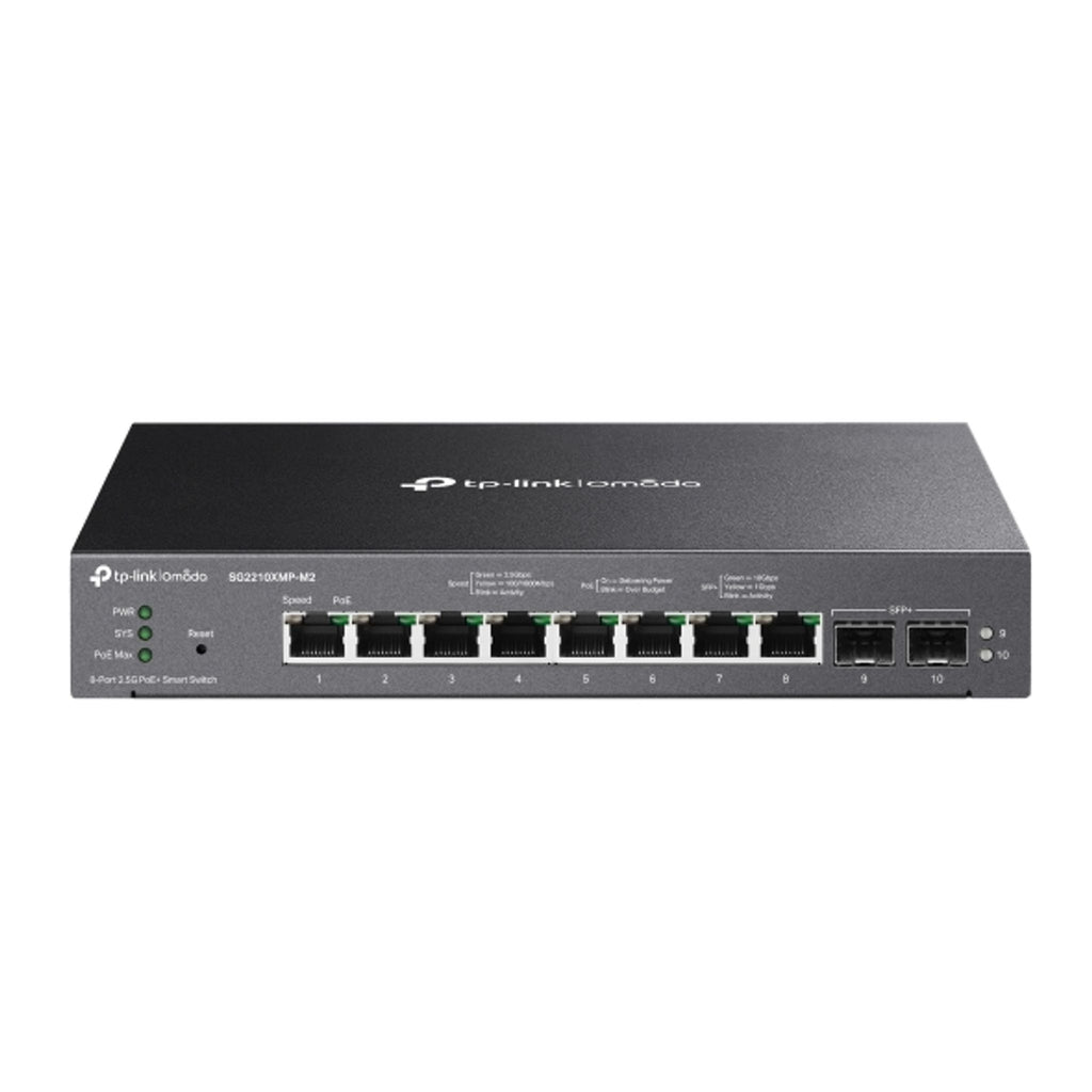 TP-Link SG2210XMP-M2 8-Port 2.5G PoE+ Smart Switch