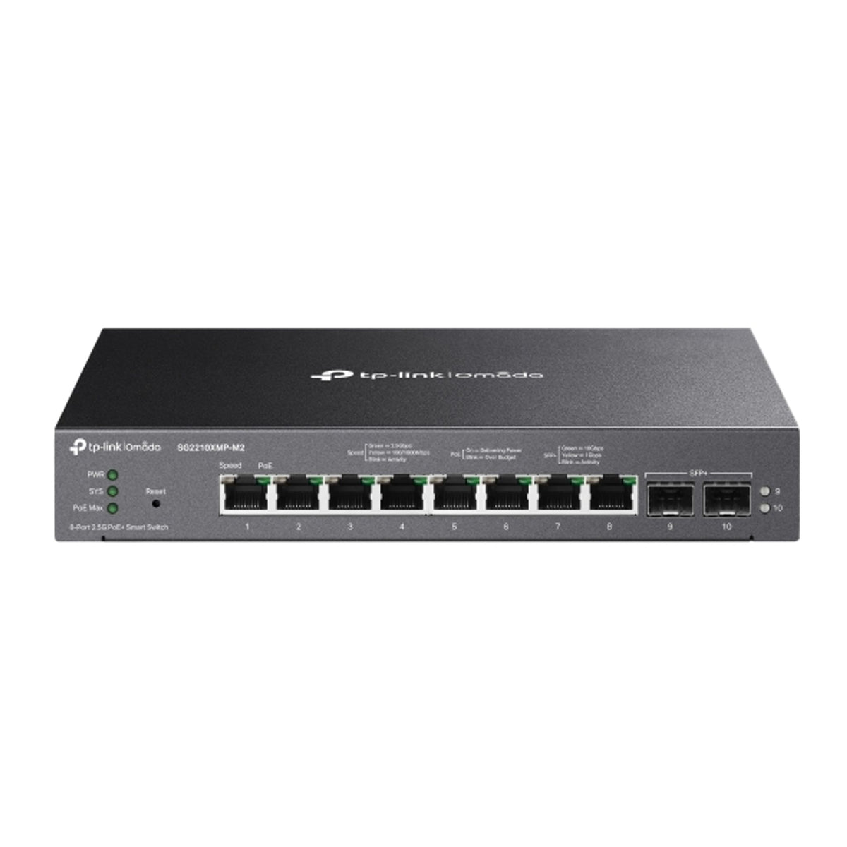 TP-Link SG2210XMP-M2 8-Port 2.5G PoE+ Smart Switch