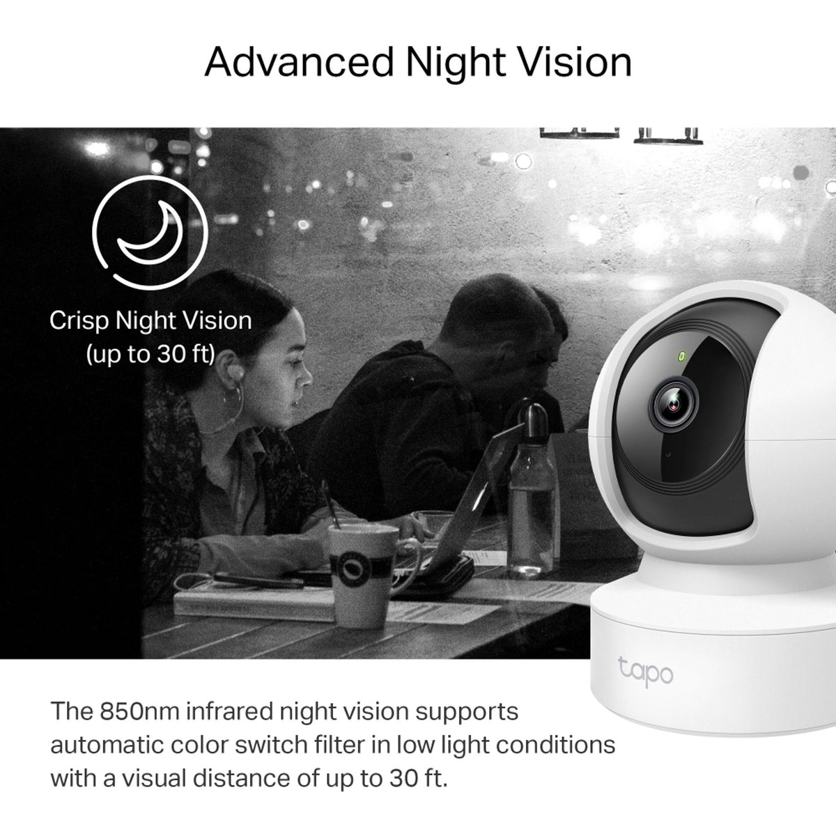 TP-Link Tapo C212 2K Wi-Fi Pan/Tilt Home Security Camera ds:21c6b566