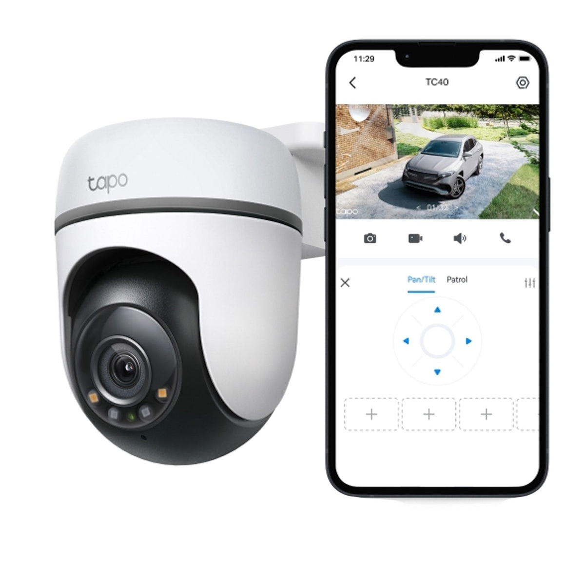 TP-Link TC40 1080p Outdoor Pan/Tilt Wi-Fi Camera ds:d6c667af