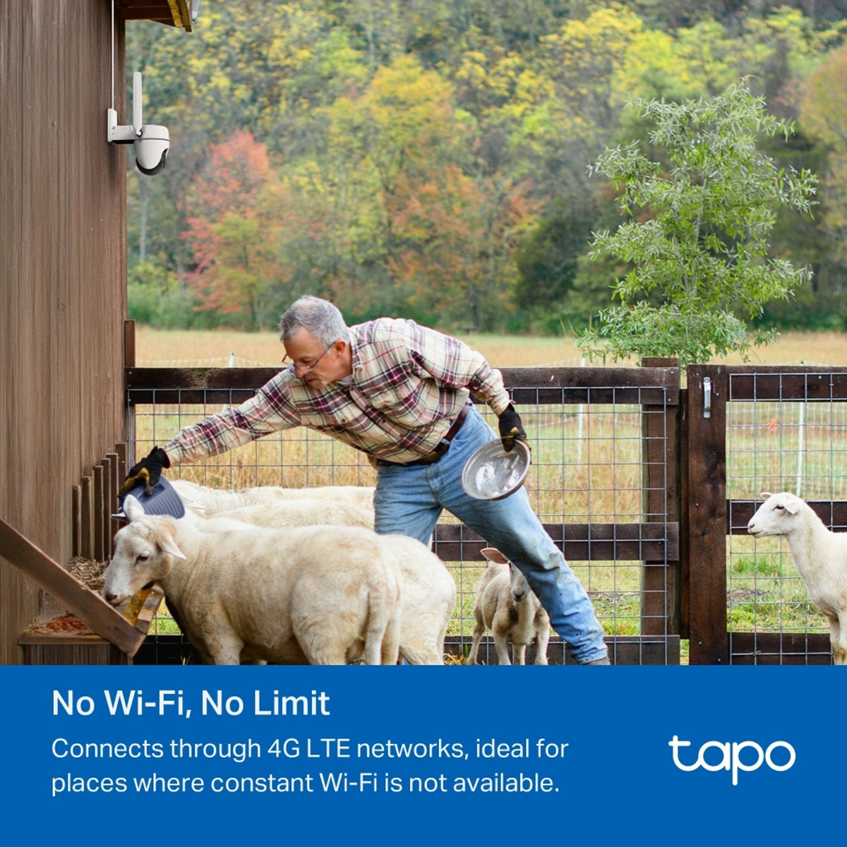 TP-Link TC40GW 1080p Outdoor Pan/Tilt 4G LTE Camera ds:7cf4553c
