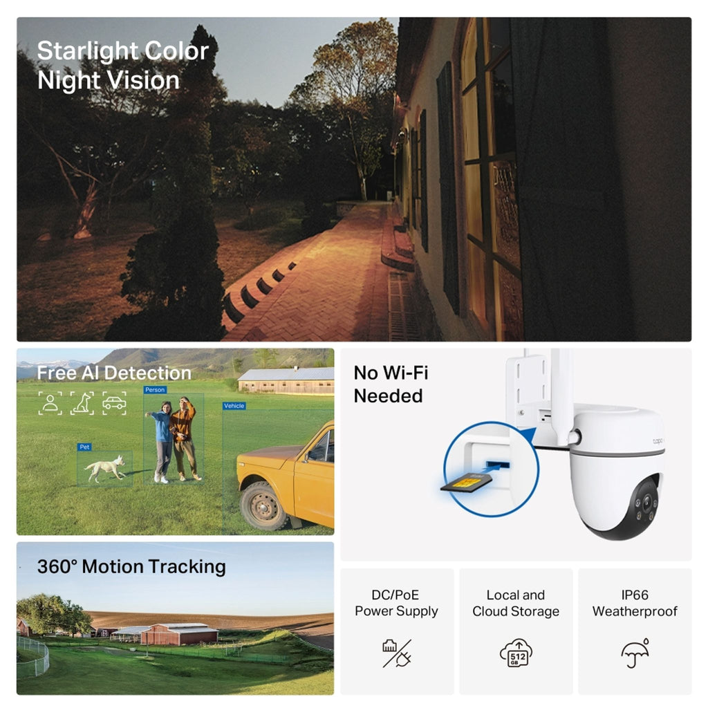 TP-Link TC40GW 1080p Outdoor Pan/Tilt 4G LTE Camera ds:949f257