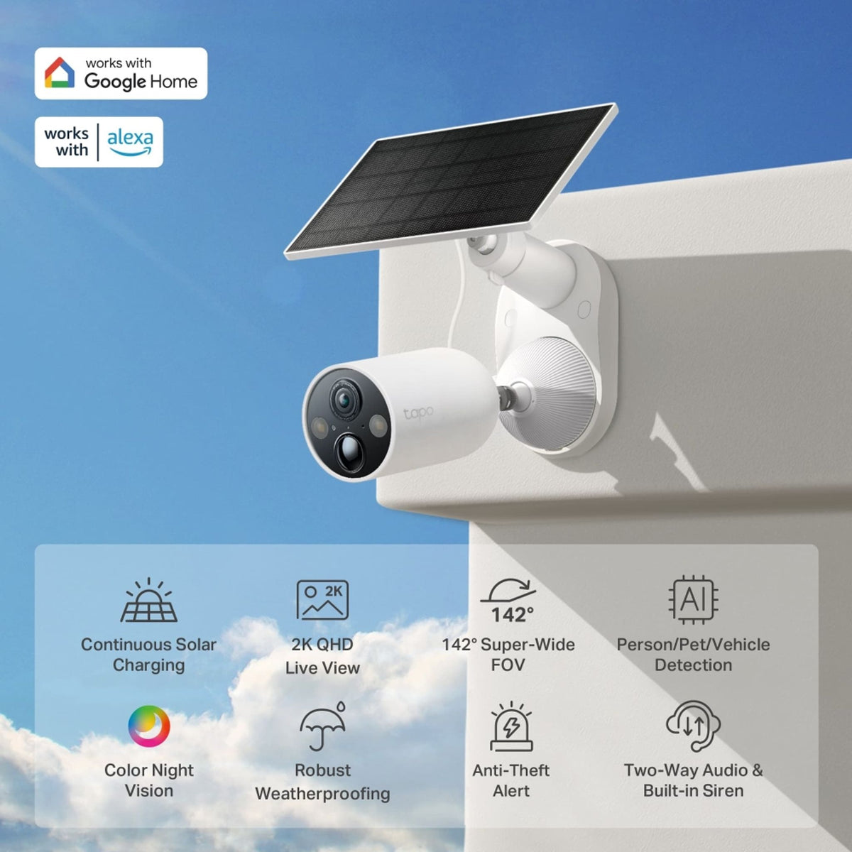 TP-Link TC85 KIT 2K QHD Solar-Powered Security Camera Kit ds:7b0d46f4
