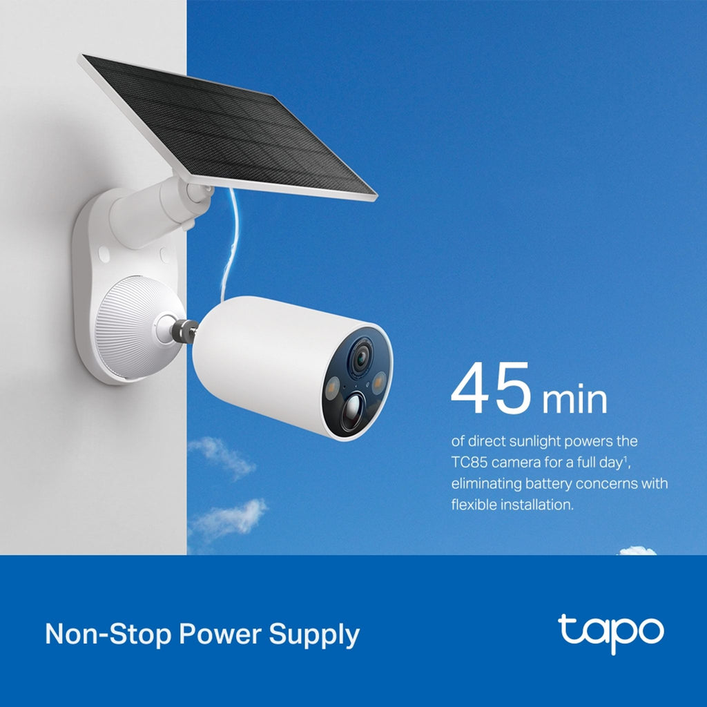 TP-Link TC85 KIT 2K QHD Solar-Powered Security Camera Kit ds:e663edc5