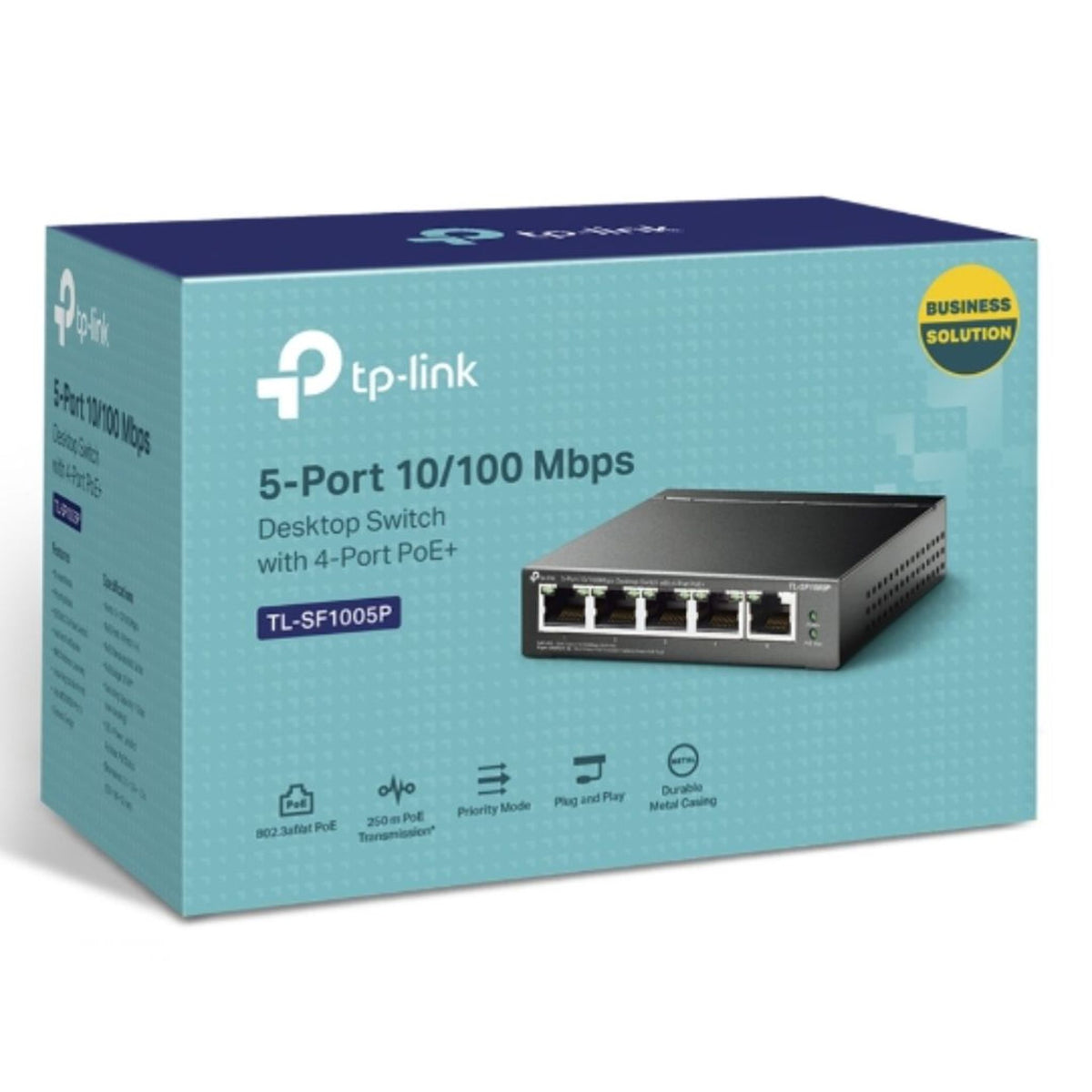 TP-Link TL-SF1005P 5-Port 10/100Mbps Switch with 4 PoE Ports