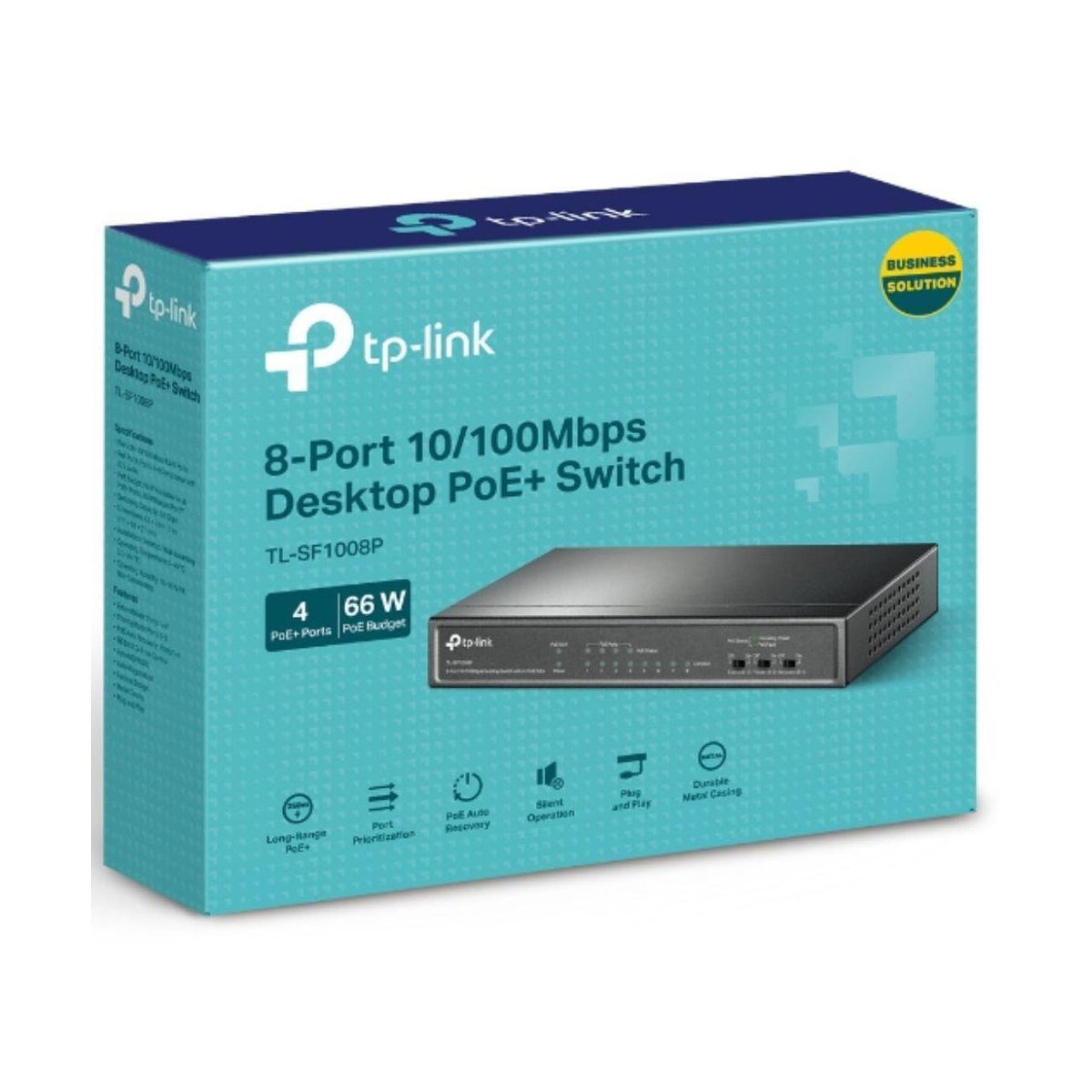 TP-Link TL-SF1008P 8-Port 10/100Mbps Switch with 4 PoE Ports