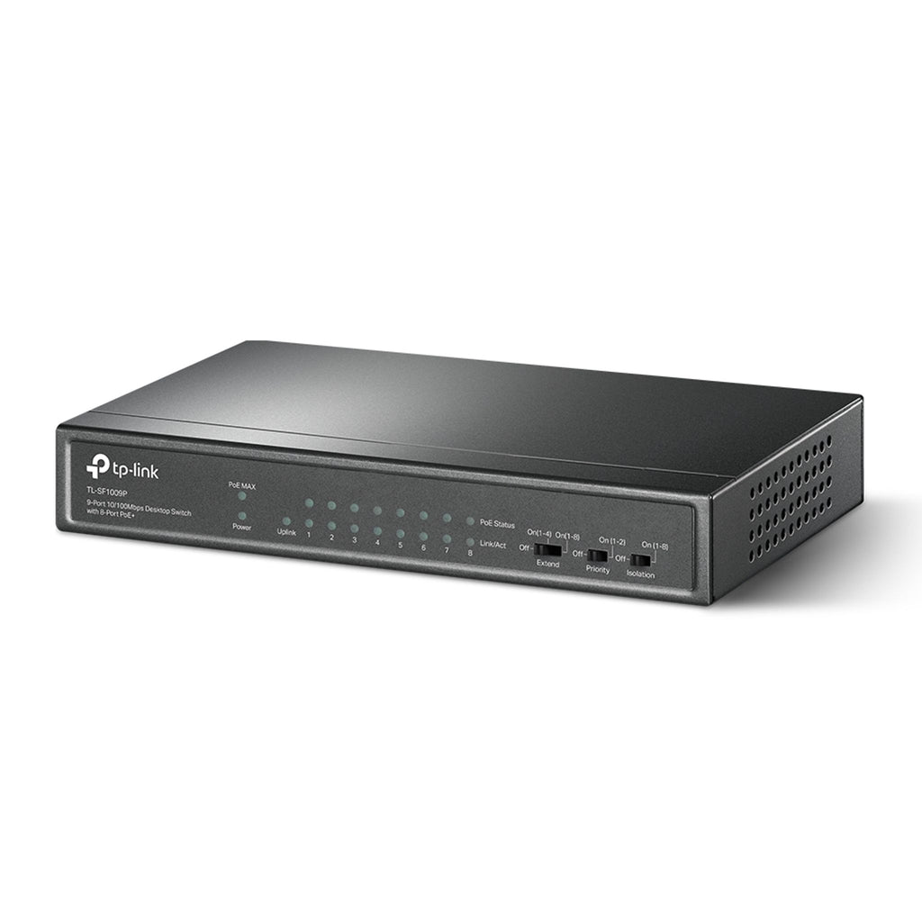 TP-Link TL-SF1009P 9-Port 10/100Mbps Switch with 8 PoE+ Ports ds:828def58