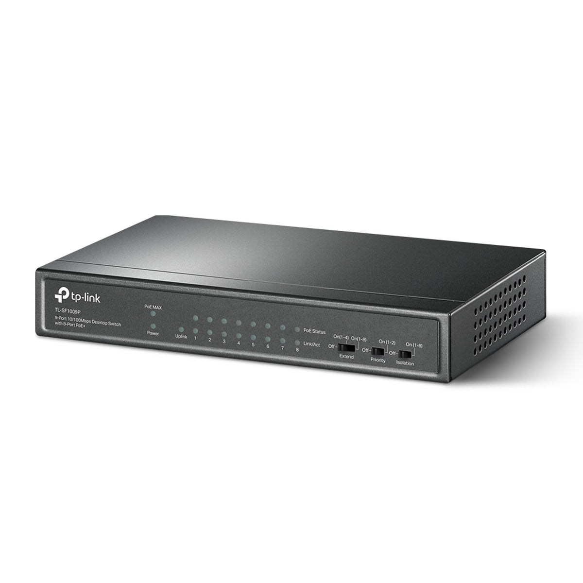 TP-Link TL-SF1009P 9-Port 10/100Mbps Switch with 8 PoE+ Ports ds:828def58