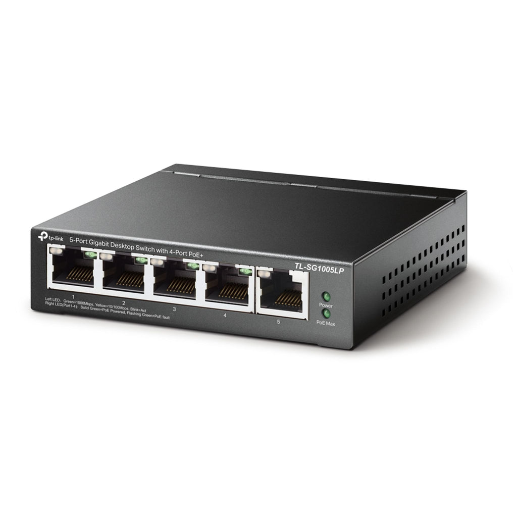 TP-Link TL-SG1005LP 5-Port Gigabit Switch with 4 PoE+ Ports ds:6d358dcf