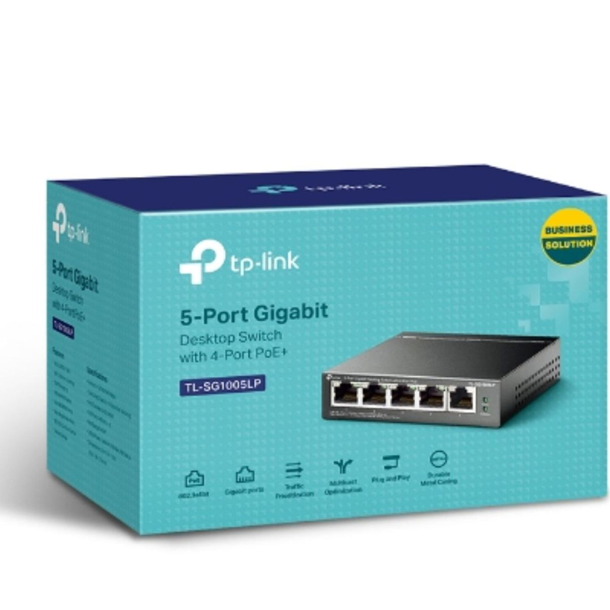 TP-Link TL-SG1005LP 5-Port Gigabit Switch with 4 PoE+ Ports
