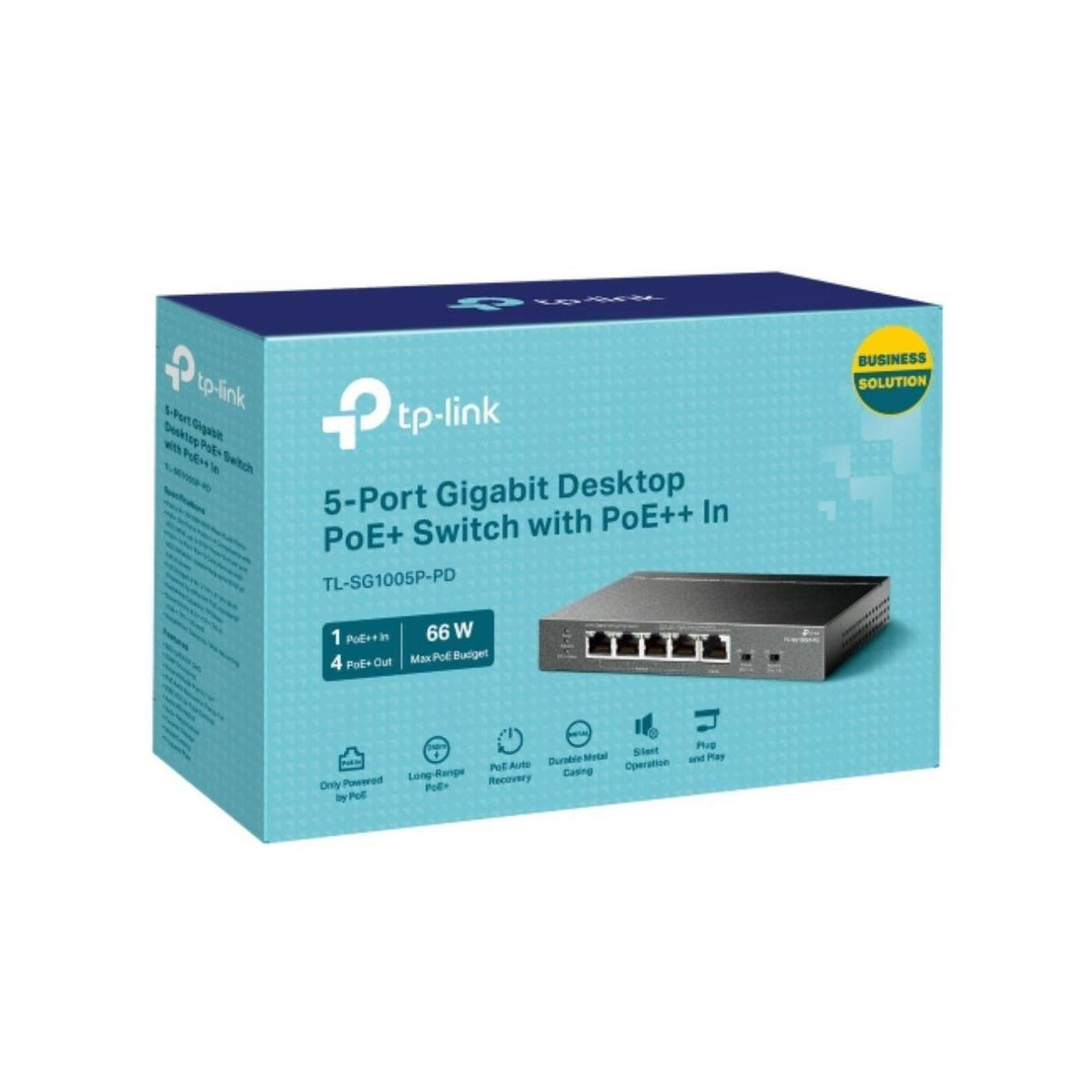 TP-Link TL-SG1005P-PD 5-Port Gigabit PoE+ Switch