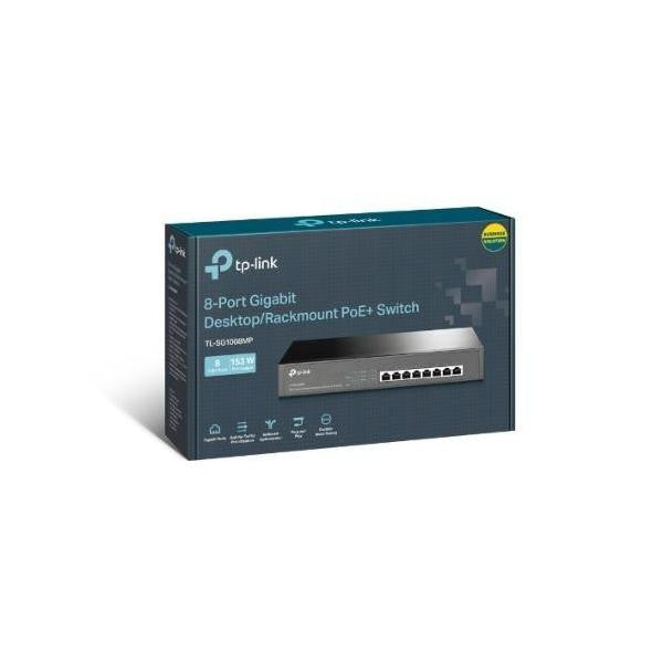 TP-Link TL-SG1008MP 8-Port Gigabit PoE+ Switch