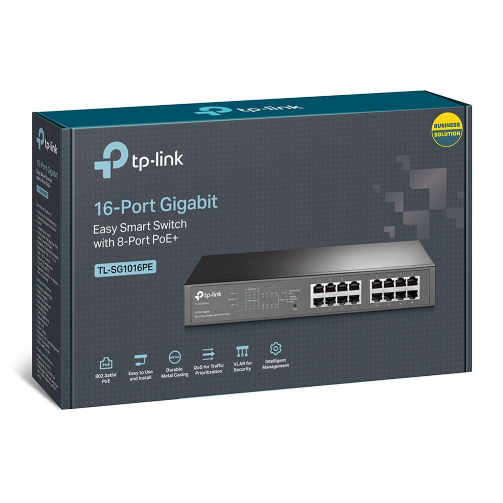 TP-Link TL-SG1016PE 16-Port Gigabit Easy Smart PoE+ Switch ds:28de6d1d