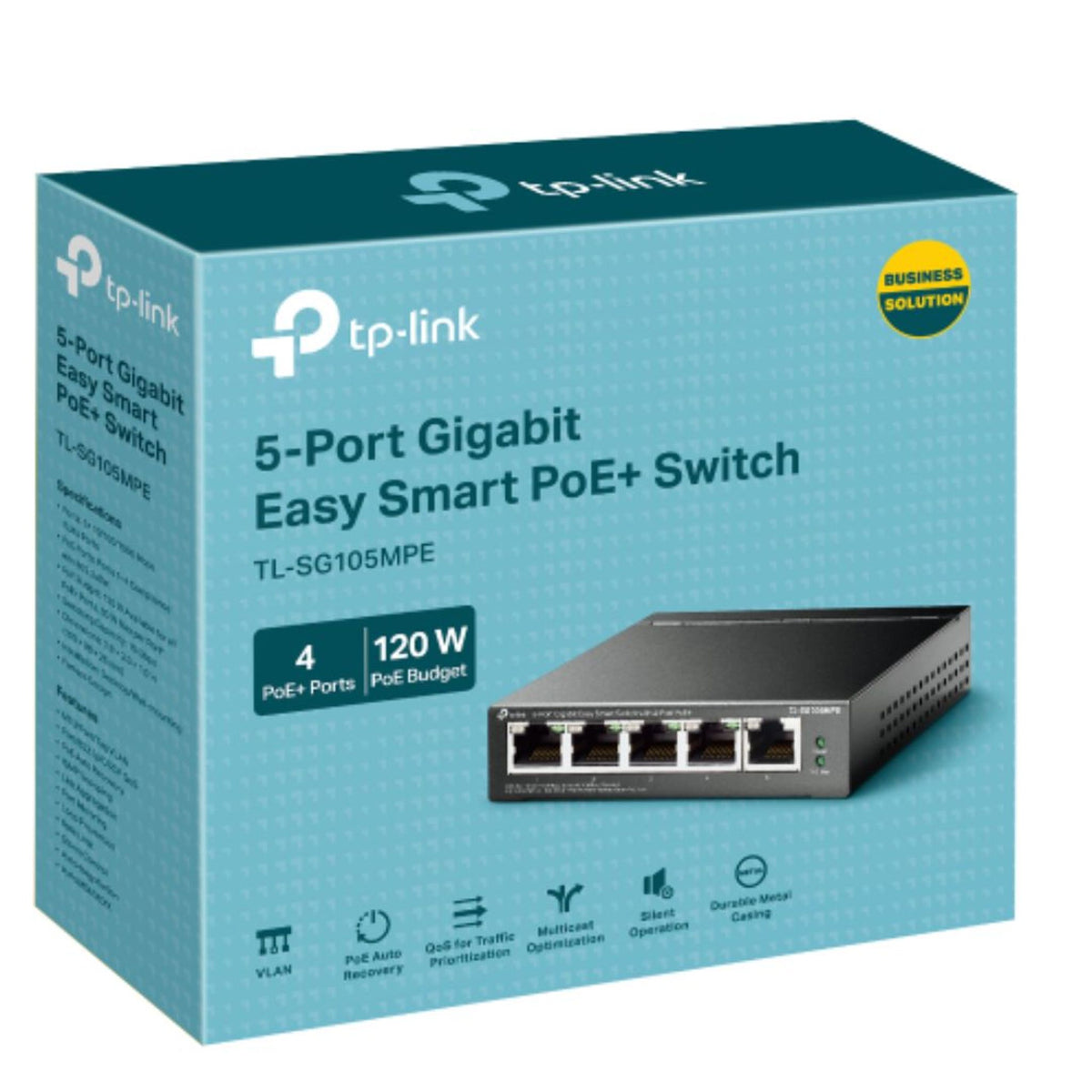 TP-Link TL-SG105MPE 5-Port Gigabit Easy Smart PoE+ Switch