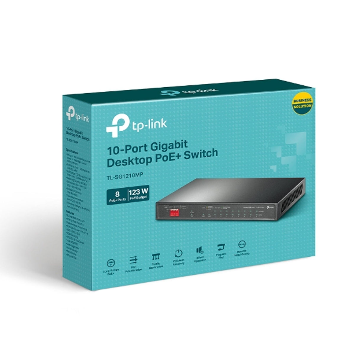 TP-Link TL-SG1210MP 10-Port Gigabit Switch with 8 PoE+ Ports