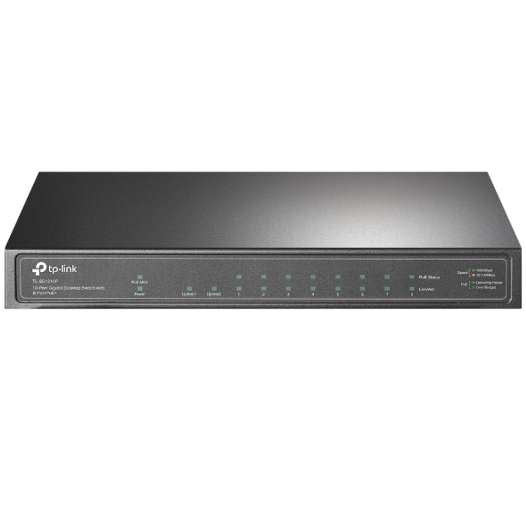 TP-Link TL-SG1210P 10-Port Gigabit Switch with 8 PoE+ Ports