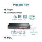TP-Link TL-SL1218P 16-Port PoE+ Rackmount Switch ds:69b0bab2
