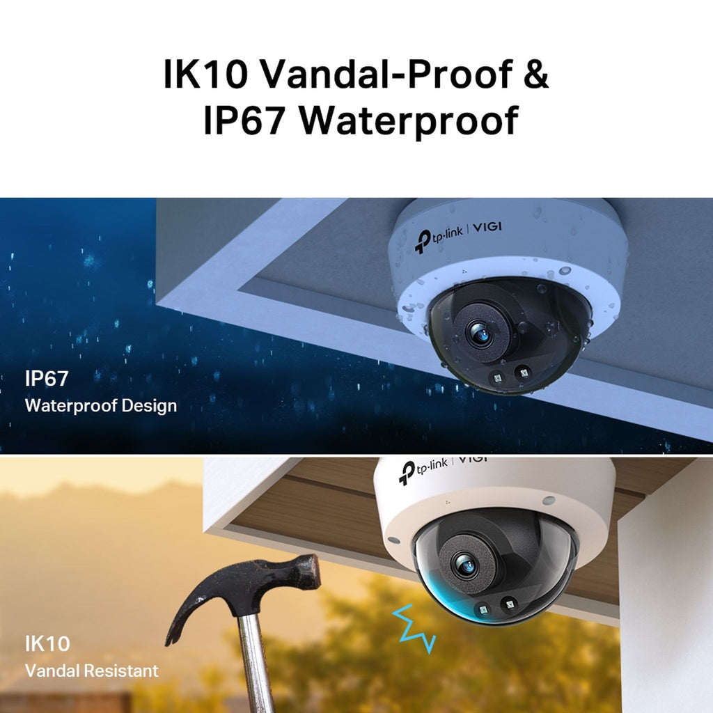 TP-Link VIGI C240I(4mm) 4MP IR Dome Network Camera ds:f61e1809