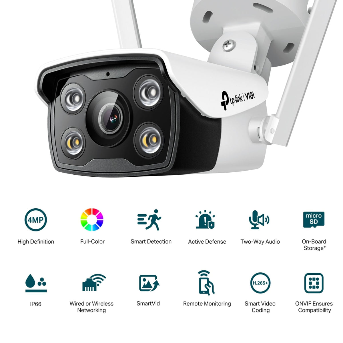 TP-Link VIGI C340-W(4mm) 4MP Outdoor Full-Colour Wi-Fi Camera ds:38695c16