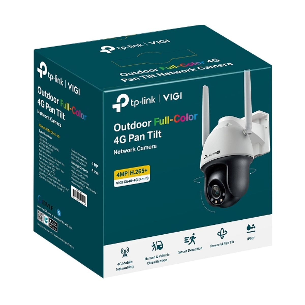 TP-Link VIGI C540-4G(4mm) 4MP Outdoor 4G Pan Tilt Camera ds:d8bc4cd9