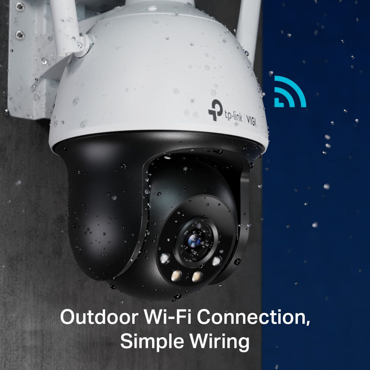 TP-Link VIGI C540-W(4mm) 4MP Outdoor Full-Colour Wi-Fi Pan Tilt Camera ds:863d20c3