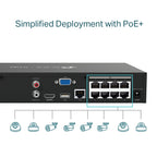 TP-Link VIGI NVR1008H-8MP 8 Channel PoE+ 4K NVR ds:1ef6bfe6