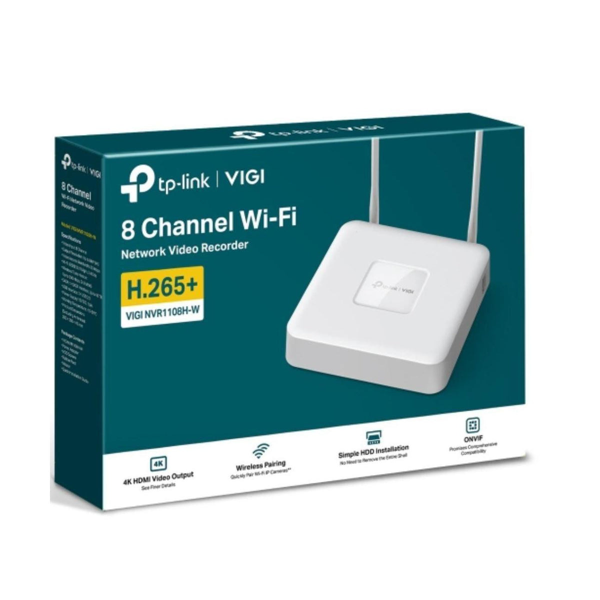 TP-Link VIGI NVR1108H-W 8 Channel Wi-Fi NVR