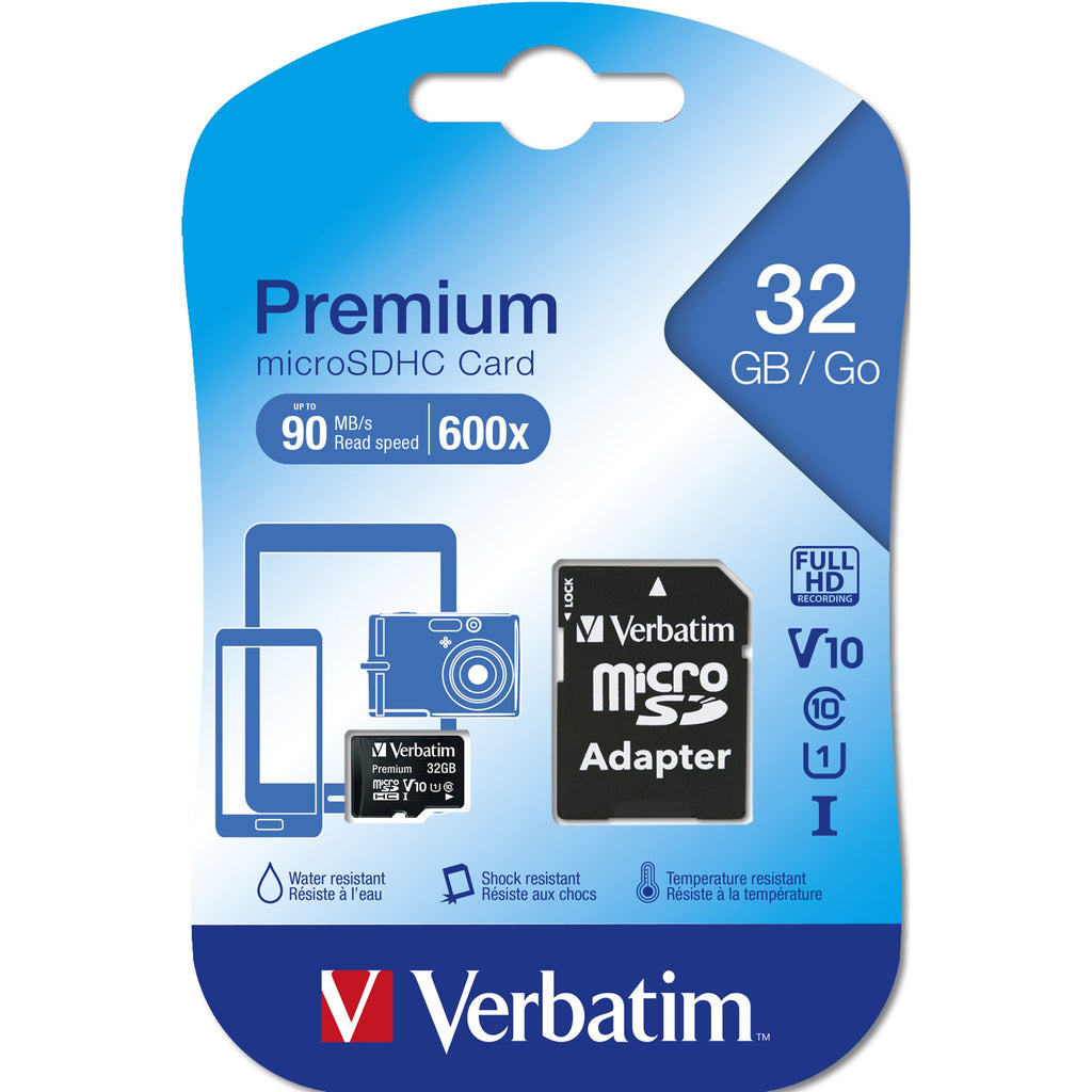 Verbatim 44083 32GB Class10 UHS-I MicroSD Memory Card ds:f07e0275