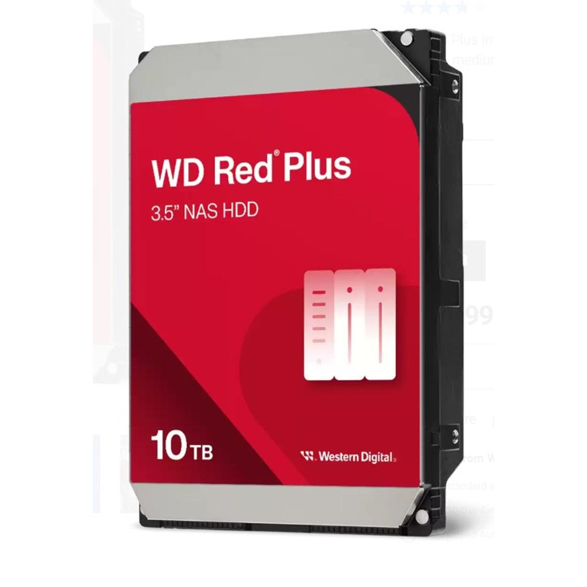 Western Digital WD Red Plus 10TB 7200RPM NAS HDD WD100EFGX